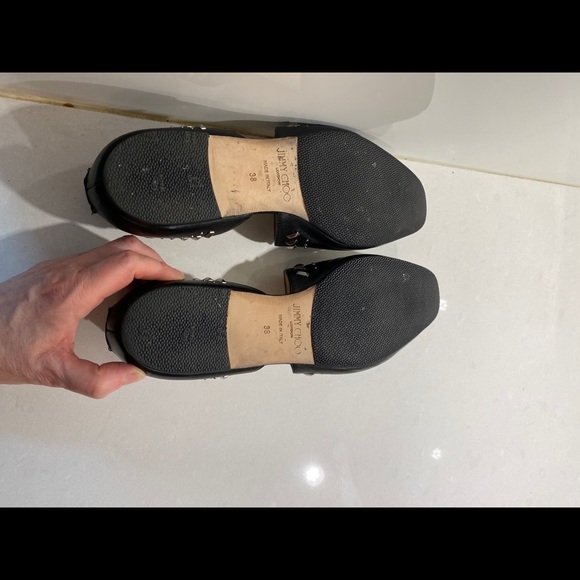 Like NEW Jimmy Choo leather flats with grommets 8 - Picture 10 of 10